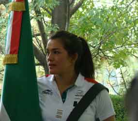 Abanderada mexicana espera obtener medalla olmpica