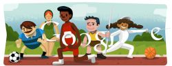 Doodle de Google listo para la apertura de los Olmpicos